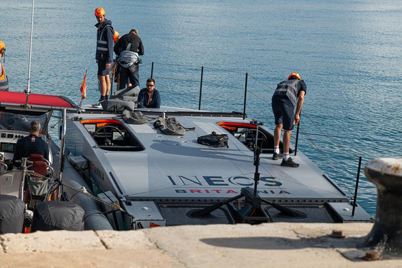 INEOS Britannia - Tow Test #2 - November 24, 2022 - Majorca photo copyright Ugo Fonolla / America's Cup taken at Royal Yacht Squadron and featuring the AC40 class