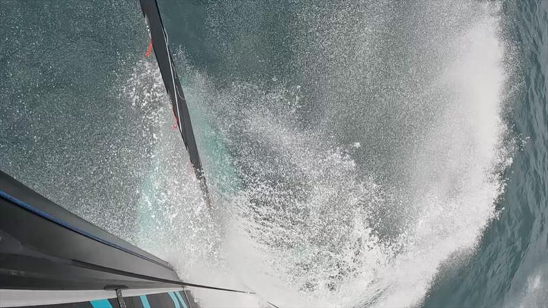 Emirates Team New Zealand AC40 - nosedive - November 22, 2022 - photo © Emirates Team NZ