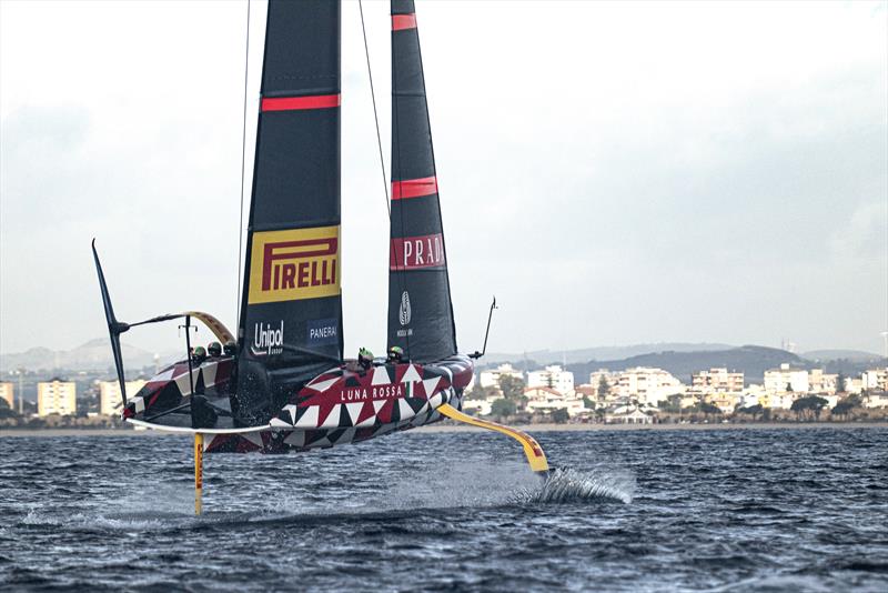 Luna Rossa Prada Pirelli -   LEQ12 - January 16, 2023 - Cagliari photo copyright Ivo Rovira / America'sCup taken at Circolo della Vela Sicilia and featuring the AC40 class