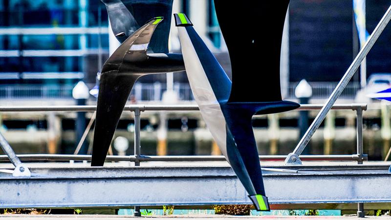 One design and test wing foils - Emirates Team NZ - AC40-1|LEQ12 - January 20, 2023 - Hauraki Gulf - photo © Adam Mustill / America's Cup