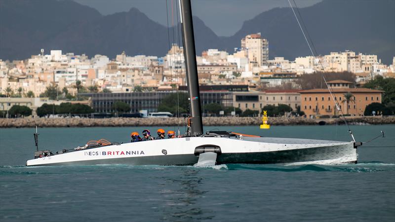 INEOS Britannia  -   LEQ12 - January 20, 2023 - Badia de Palma - Mallorca photo copyright Ugo Fonolla / America's Cup taken at Royal Yacht Squadron and featuring the AC40 class