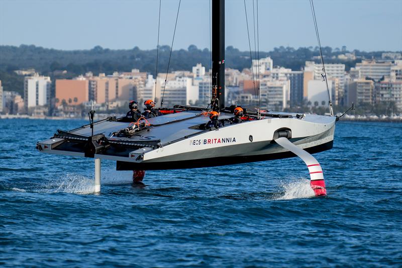 INEOS Britannia  -   LEQ12 - January 20, 2023 - Badia de Palma - Mallorca photo copyright Ugo Fonolla / America's Cup taken at Royal Yacht Squadron and featuring the AC40 class