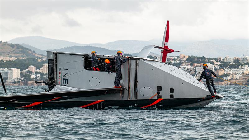 INEOS Britannia  -   LEQ12 - January 28, 2023 - Badia de Palma - Mallorca photo copyright Ugo Fonolla / America's Cup taken at Royal Yacht Squadron and featuring the AC40 class