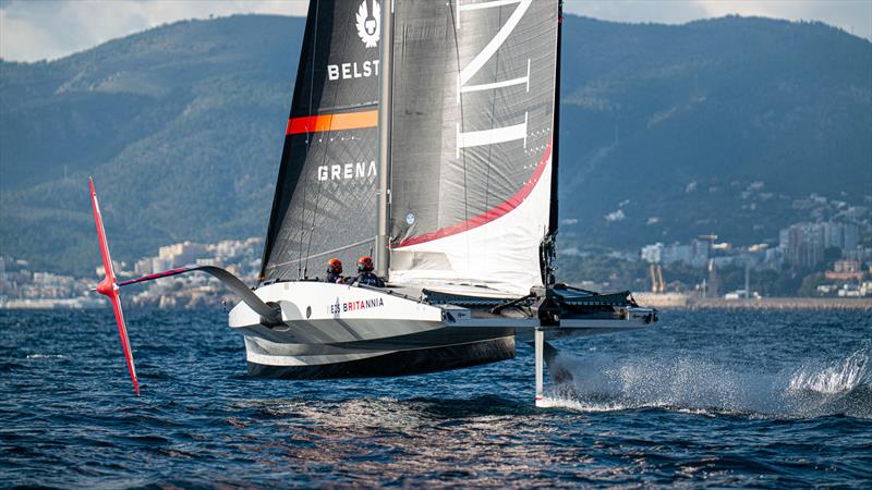 INEOS Britannia  -   LEQ12 - February 1, 2023 - Badia de Palma - Mallorca photo copyright Ugo Fonolla / America's Cup taken at Royal Yacht Squadron and featuring the AC40 class