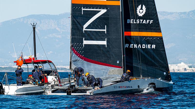 INEOS Britannia  -   LEQ12 - February 3, 2023 - Badia de Palma - Mallorca photo copyright Ugo Fonolla / America's Cup taken at Royal Yacht Squadron and featuring the AC40 class