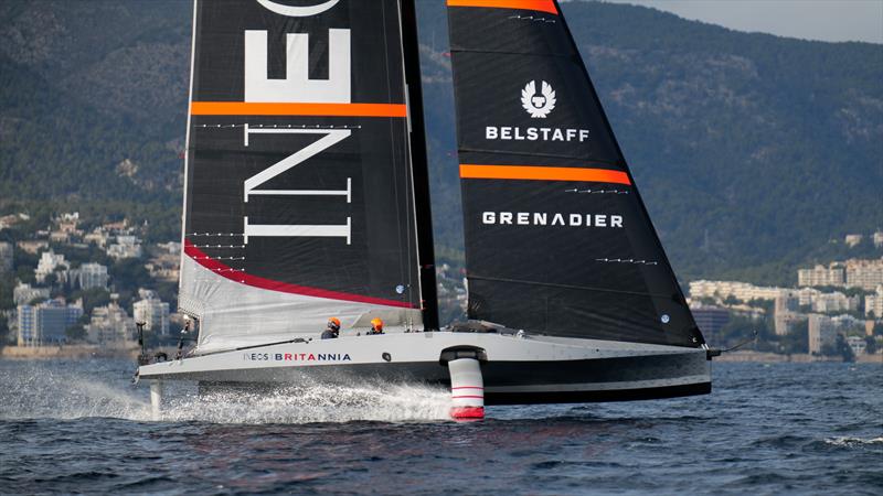 INEOS Britannia  -   LEQ12 - February 6, 2023 - Badia de Palma - Mallorca photo copyright Ugo Fonolla / America's Cup taken at Royal Yacht Squadron and featuring the AC40 class