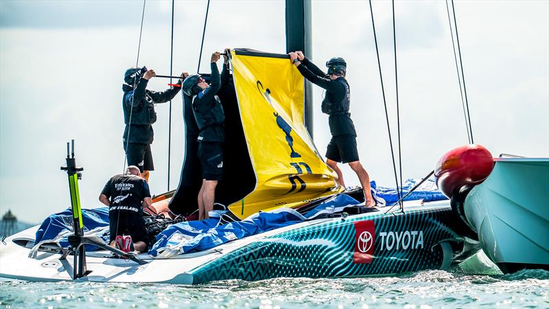 Emirates Team New Zealand  -  LEQ12 - February 10, 2023 - Waitemata Harbour, Auckland NZ - photo © Adam Mustill