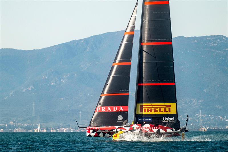 Luna Rossa Prada Pirelli -  LEQ12 - February 12, 2023 - Cagliari photo copyright Ivo Rovira / America'sCup taken at Circolo della Vela Sicilia and featuring the AC40 class