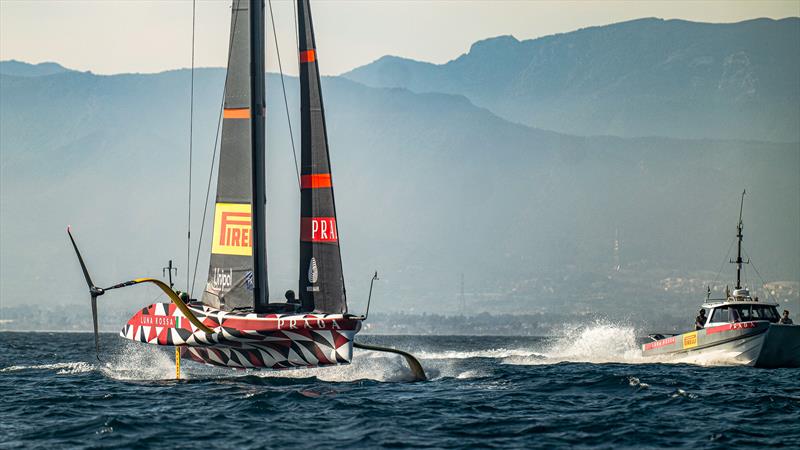 Luna Rossa Prada Pirelli -  LEQ12 - Day 33 - February 23, 2023 - Cagliari photo copyright Ivo Rovira / America'sCup taken at Circolo della Vela Sicilia and featuring the AC40 class