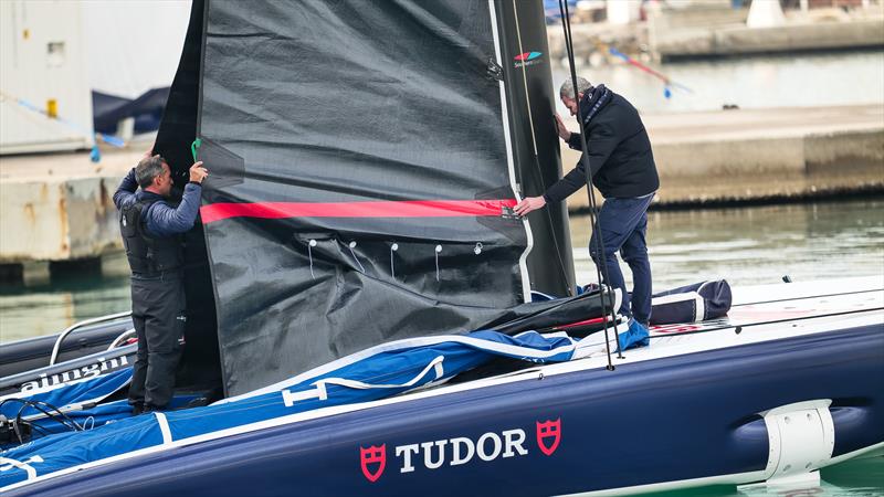 Alinghi Red Bull Racing - AC40 - Day 5 - February 23, 2023 photo copyright Alex Carabi / America's Cup taken at Société Nautique de Genève and featuring the AC40 class