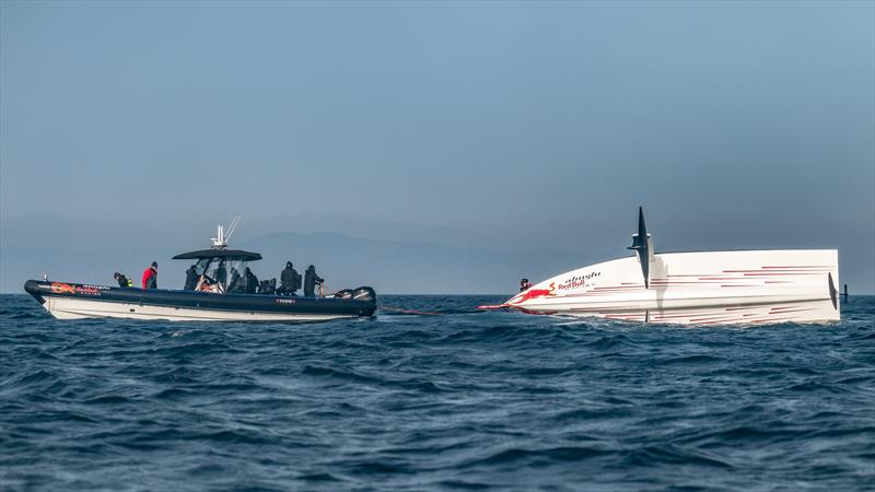 Alinghi Red Bull Racing - AC40 - Day 5 - February 23, 2023 photo copyright Alex Carabi / America's Cup taken at Société Nautique de Genève and featuring the AC40 class