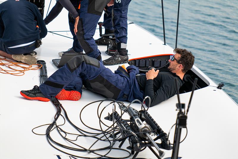 Athena - AC40-2 - INEOS Britannia - AC40 - Day 3 -  February 16, 2023 photo copyright Ugo Fonolla / America's Cup taken at Royal Yacht Squadron and featuring the AC40 class