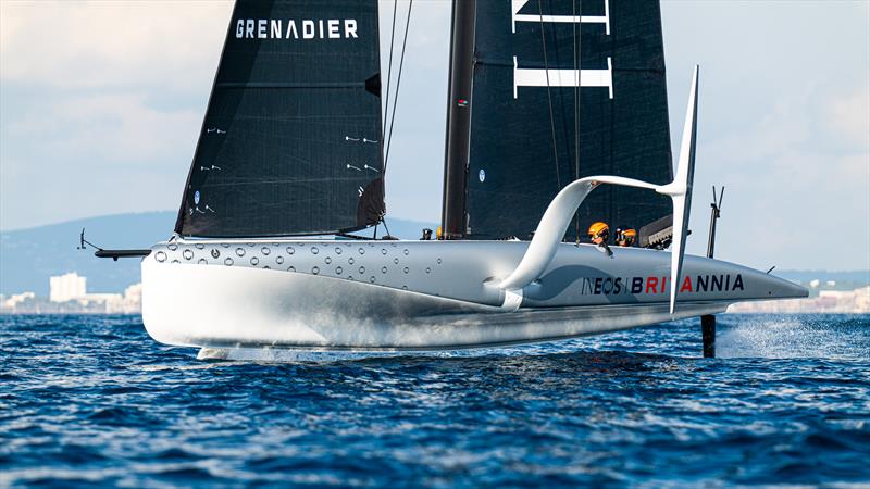 Athena - AC40-2 - INEOS Britannia - AC40 - Day 3 -  February 16, 2023 photo copyright Ugo Fonolla / America's Cup taken at Royal Yacht Squadron and featuring the AC40 class