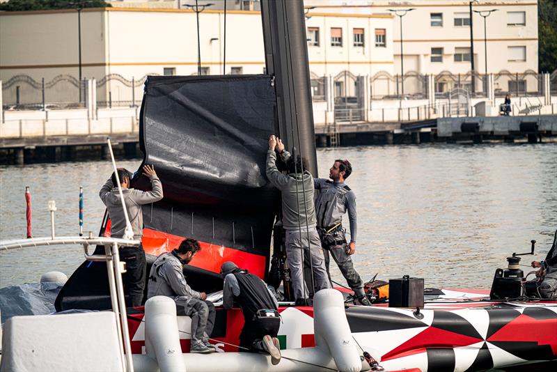 Luna Rossa Prada Pirelli -  LEQ12 - Day 35 - February 24, 2023 - Cagliari photo copyright Ivo Rovira / America'sCup taken at Circolo della Vela Sicilia and featuring the AC40 class