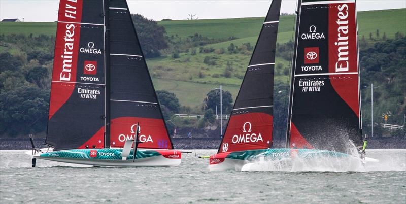 Emirates Team New Zealand  -  LEQ12 and AC40 - Day 21 - February 27, 2023 - Waitemata Harbour, Auckland NZ - photo © Adam Mustill / America's Cup