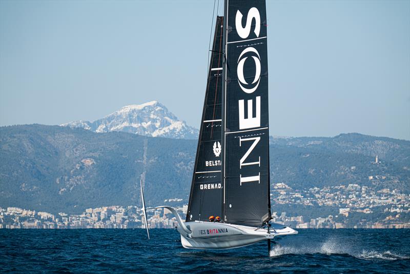 Athena - AC40-2 - INEOS Britannia - AC40 - Day 9 -  March 1, 2023 photo copyright Ugo Fonolla / America's Cup taken at Royal Yacht Squadron and featuring the AC40 class