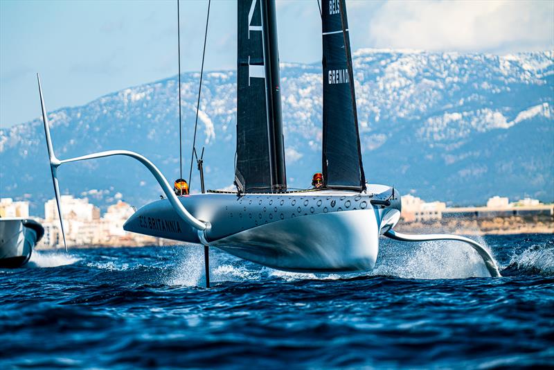 Athena - AC40-2 - INEOS Britannia - AC40 - Day 9 -  March 1, 2023 photo copyright Ugo Fonolla / America's Cup taken at Royal Yacht Squadron and featuring the AC40 class