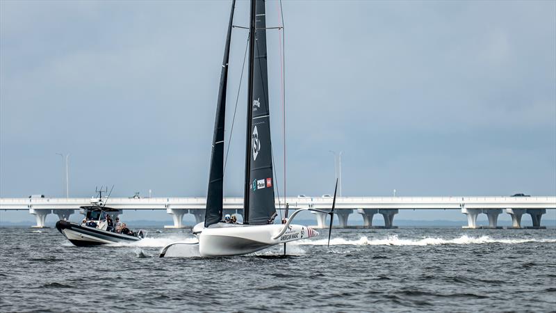  American Magic - AC40 - Day 9 -  March 1, 2023 photo copyright Paul Todd/America's Cup taken at New York Yacht Club and featuring the AC40 class