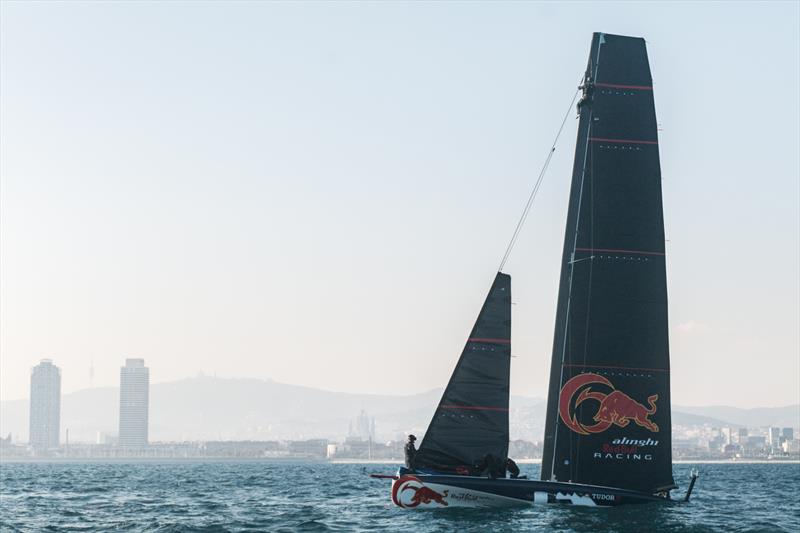  AC40 - Alinghi Red Bull Racing - March 3, 2023 - Barcelona - Day 6 photo copyright Alex Carabi / America's Cup taken at Société Nautique de Genève and featuring the AC40 class