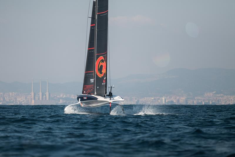  AC40 - Alinghi Red Bull Racing - March 3, 2023 - Barcelona - Day 6 photo copyright Alex Carabi / America's Cup taken at Société Nautique de Genève and featuring the AC40 class