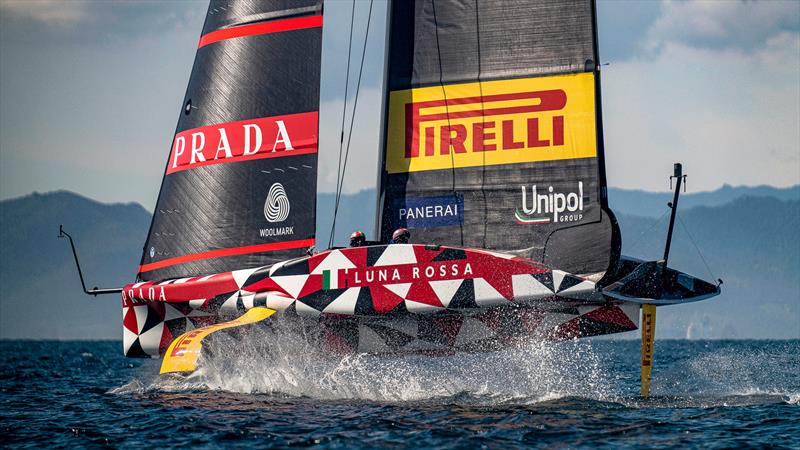 Luna Rossa Prada Pirelli -  LEQ12 - Day 37 - March 4, 2023 - Cagliari photo copyright Ivo Rovira / America's Cup taken at Circolo della Vela Sicilia and featuring the AC40 class