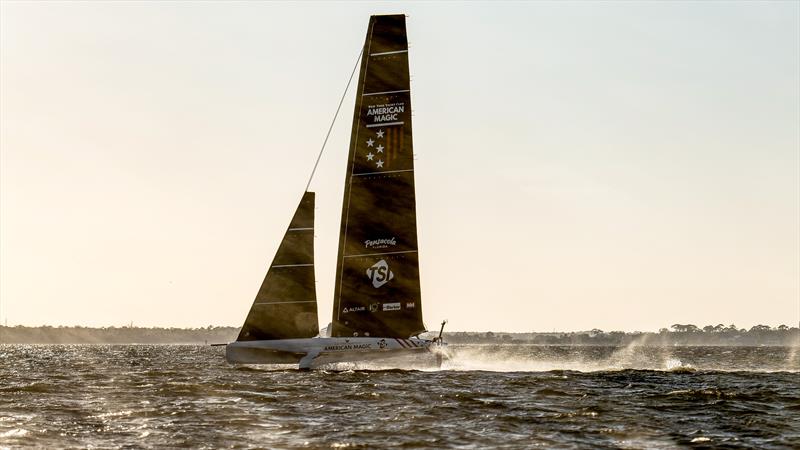  American Magic - AC40 - Day 2 -  March 4, 2023 photo copyright Paul Todd/America's Cup taken at New York Yacht Club and featuring the AC40 class