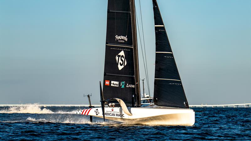  American Magic - AC40 - Day 2 -  March 4, 2023 photo copyright Paul Todd/America's Cup taken at New York Yacht Club and featuring the AC40 class