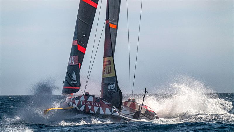 Luna Rossa Prada Pirelli -  LEQ12 - Day 38 - March 9, 2023 - Cagliari photo copyright Ivo Rovira / America's Cup taken at Circolo della Vela Sicilia and featuring the AC40 class