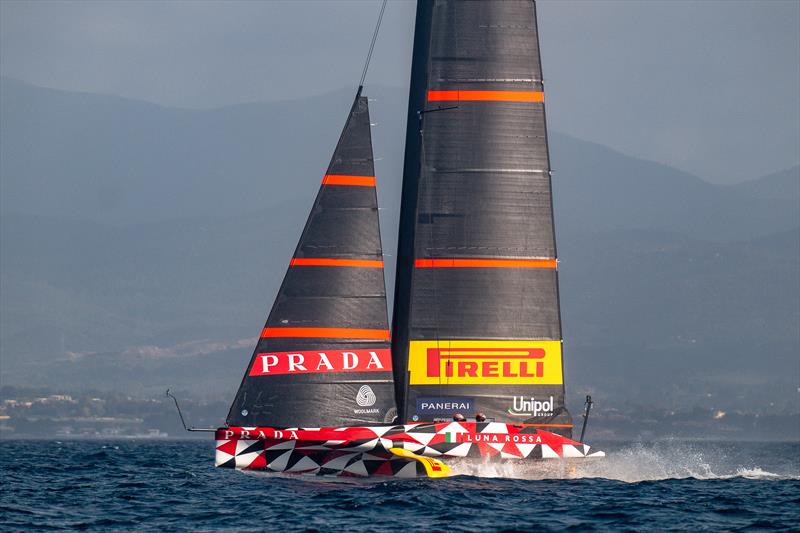 Luna Rossa Prada Pirelli -  LEQ12 - Day 39 - March 10, 2023 - Cagliari photo copyright Ivo Rovira / America'sCup taken at Circolo della Vela Sicilia and featuring the AC40 class