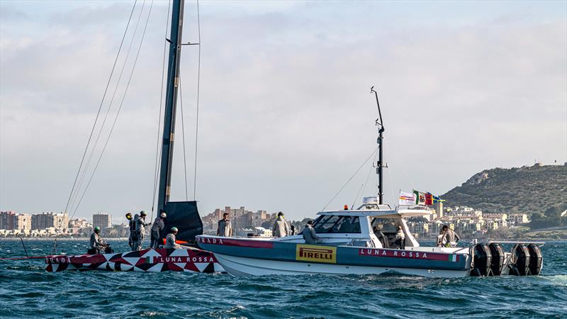 Luna Rossa Prada Pirelli -  LEQ12 - Day 39 - March 10, 2023 - Cagliari photo copyright Ivo Rovira / America'sCup taken at Circolo della Vela Sicilia and featuring the AC40 class