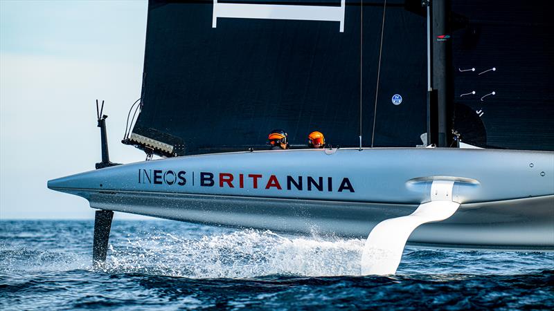 Athena - AC40-2 - INEOS Britannia - AC40 - Day 10 -  March 13, 2023 photo copyright Ugo Fonolla / America's Cup taken at Royal Yacht Squadron and featuring the AC40 class