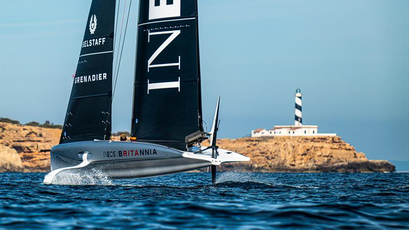 Athena - AC40-2 - INEOS Britannia - AC40 - Day 10 -  March 13, 2023 photo copyright Ugo Fonolla / America's Cup taken at Royal Yacht Squadron and featuring the AC40 class