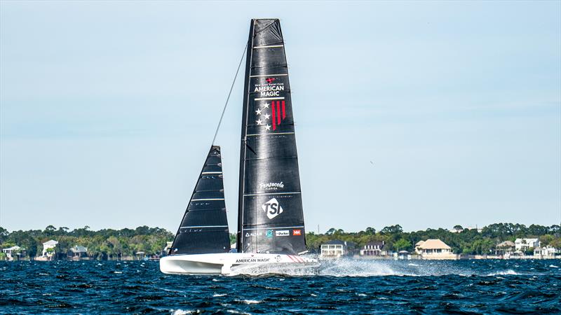 American Magic - AC40 - Day 6 -  March 13, 2023 photo copyright Paul Todd/America's Cup taken at New York Yacht Club and featuring the AC40 class