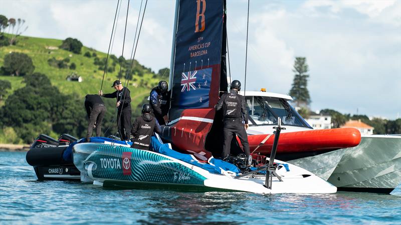 Emirates Team New Zealand - AC40 - Day 5, May 16, 2023 - photo © Adam Mustill/America's Cup