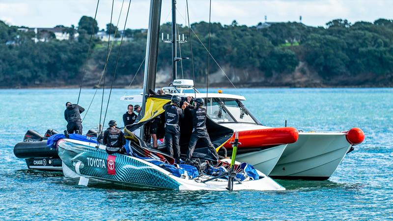 Emirates Team New Zealand - AC40 - LEQ12 - Day 23, May 17, 2023 - photo © Adam Mustill/America's Cup