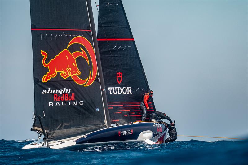 Alinghi Red Bull Racing -  AC40-LEQ12 - Day 27 - May 18, 2023 - Barcelona photo copyright Alex Carabi / America's Cup taken at Société Nautique de Genève and featuring the AC40 class