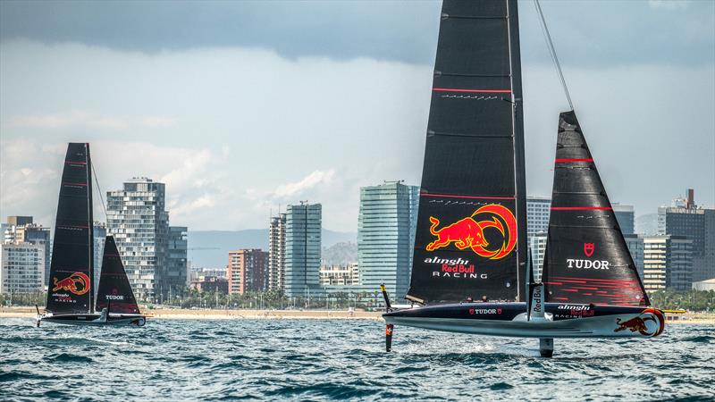 Alinghi Red Bull Racing - AC40/LEQ12 - Day 3, June 9, 2023 - photo © Alex Carabi / America's Cup