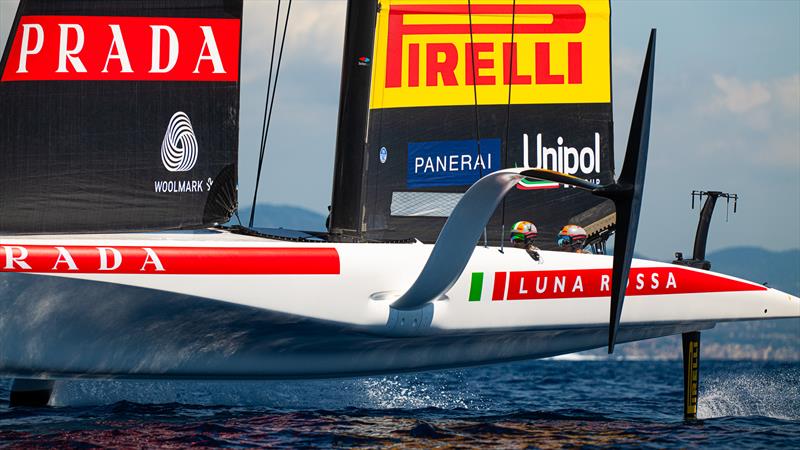 Luna Rossa Prada Pirelli -  America's Cup Practice - AC40 - Day 2 - Barcelona - September 1, 2023 photo copyright Ugo Fonolla / America's Cup taken at Royal New Zealand Yacht Squadron and featuring the AC40 class