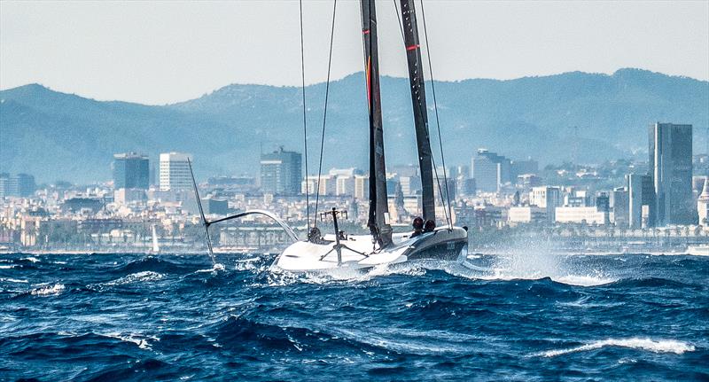 Alinghi Red Bull Racing - AC40 - Day 6 - Barcelona - September 18, 2023 - photo © Alex Carabi / America's Cup