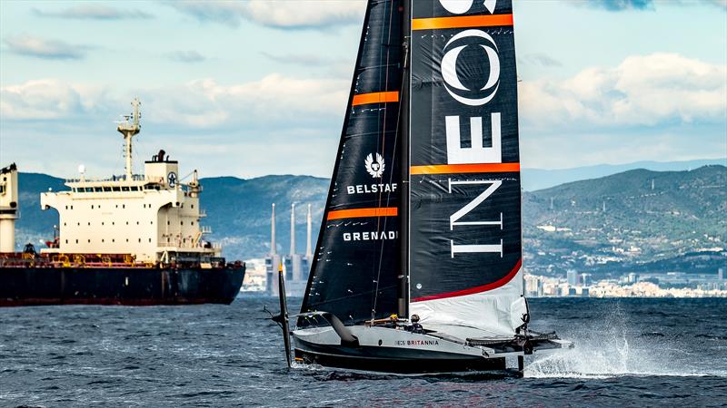 INEOS Britannia - LEQ 12 - Day 81 - Barcelona - November 10, 2023 photo copyright Paul Todd/America's Cup taken at Royal Yacht Squadron and featuring the AC40 class