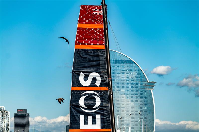 INEOS Britannia - LEQ 12 - Day 81 - Barcelona - November 8, 2023 photo copyright Paul Todd/America's Cup taken at Royal New Zealand Yacht Squadron and featuring the AC40 class