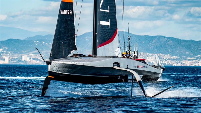 INEOS Britannia - LEQ 12 - Day 81 - Barcelona - November 8, 2023 photo copyright Paul Todd/America's Cup taken at Royal New Zealand Yacht Squadron and featuring the AC40 class