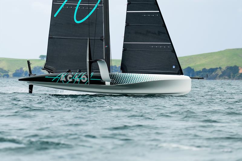 The first launched AC40 - winner 2023 World Sailing 2023 `Boat of the Year` photo copyright Adam Mustill / America's Cup taken at Royal New Zealand Yacht Squadron and featuring the AC40 class