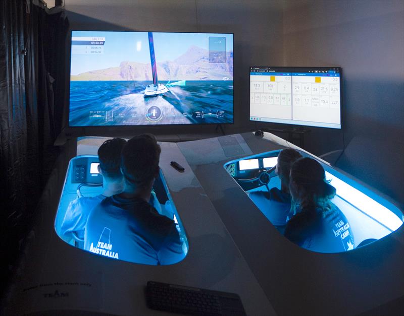 A simulator has been developed for crew training in the AC40 - winner 2023 World Sailing 2023 `Boat of the Year` photo copyright America's Cup taken at Royal New Zealand Yacht Squadron and featuring the AC40 class