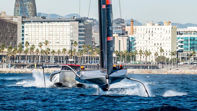 INEOS Britannia - LEQ 12 - Day 84 - Barcelona - November 13, 2023 photo copyright Paul Todd/America's Cup taken at Royal New Zealand Yacht Squadron and featuring the AC40 class