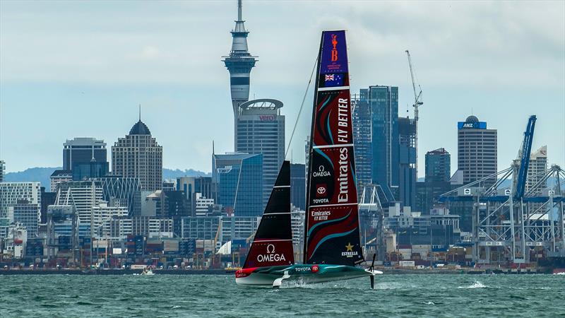 Emirates Team New Zealand - AC40 - Day 43 - Auckland - November 15, 2023 photo copyright Sam Thom/America's Cup taken at Royal New Zealand Yacht Squadron and featuring the AC40 class