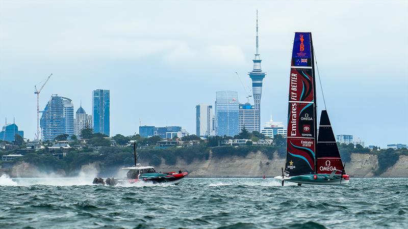 Emirates Team New Zealand - AC40 - Day 44 - Auckland - November 17, 2023 photo copyright Sam Thom / America's Cup taken at Royal New Zealand Yacht Squadron and featuring the AC40 class