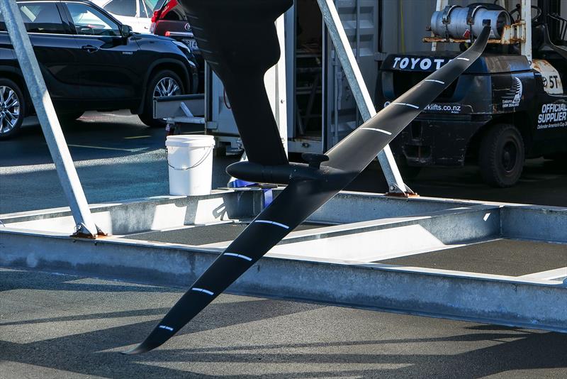 Port test foil - Emirates Team New Zealand - AC40 - Day 46 - Auckland - November 21, 2023 - photo © Sam Thom/America's Cup