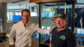 Ben Ainslie and Grant Dalton at the media conference in Auckland - August 12, 2025