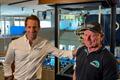 Ben Ainslie and Grant Dalton at the media conference in Auckland - August 12, 2025
